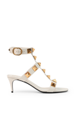 תמונה קידמית של Roman Stud Runway Sandals in Cream