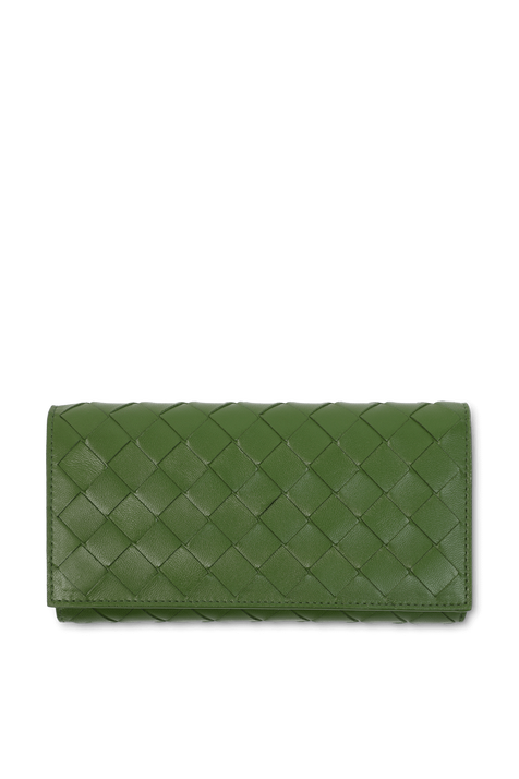 ארנק שתי וערב מרוכסן מעור BOTTEGA VENETA