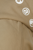 Half Zip Hoodie in Brown