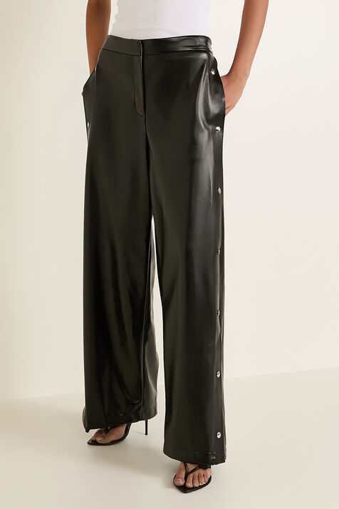 מכנסיים ארוכים דמוי עור STELLA MCCARTNEY