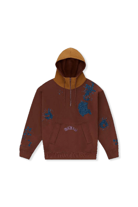 Converse x Bandulu Hoodie in Brown CONVERSE