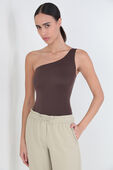 תמונת דוגמן קידמית של Nulu™ Asymmetrical Bodysuit