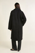 תמונת דוגמן אחורית של Relaxed-Fit Wool Overcoat