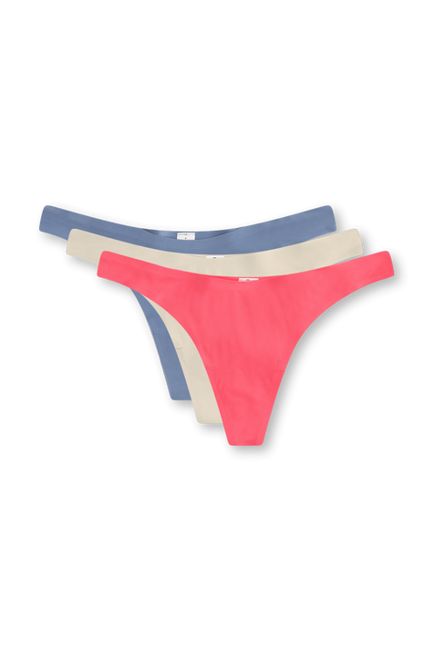 Wundermost Ultra-Soft Nulu Dipped-Waist Thong Underwear 3 Pack LULULEMON