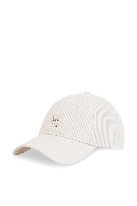 כובע מצחייה מפשתן TOMMY HILFIGER