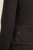 תמונת תקריב דוגמן של Modal Fleece Open-Front Long Sleeve