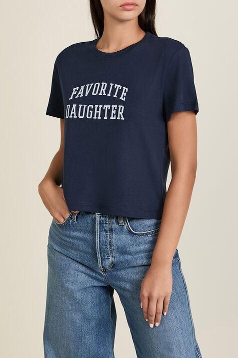 חולצת טי קרופ FAVORITE DAUGHTER