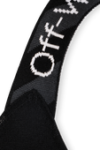 תמונת תקריב של Off White Logo-Strap Tank Top In Black