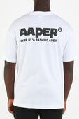 תמונת דוגמן אחורית של Echo Ape Print Tshirt in White