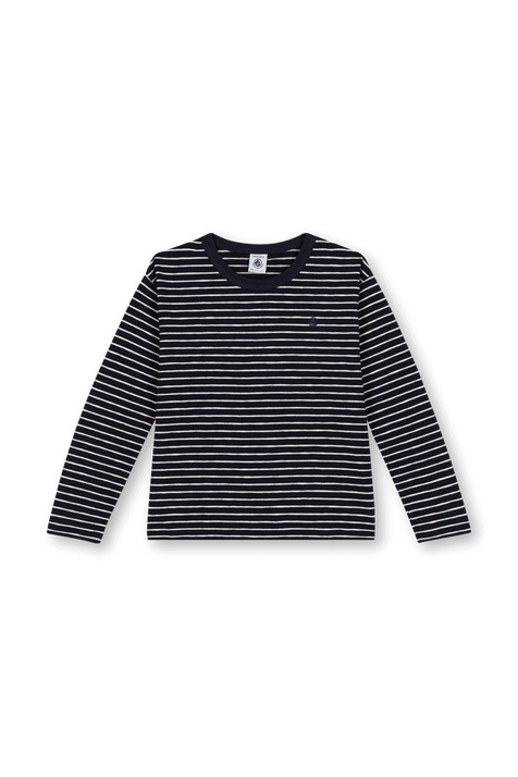 חולצת טי ארוכה - גילאי 6-12 שנים PETIT BATEAU