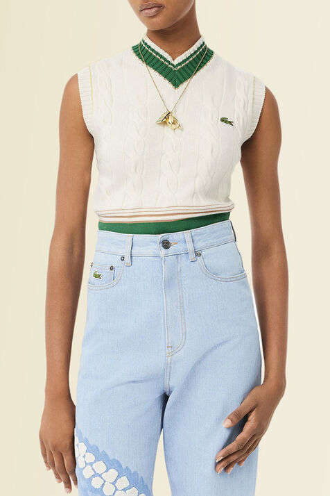 אפודת צמר LACOSTE 
