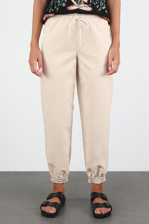 מכנסי ג'וג דמויי עור STELLA MCCARTNEY