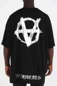 תמונת דוגמן אחורית של Double Anarchy Tshirt in Black