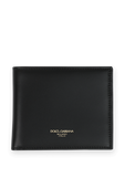 תמונה קידמית של Bifold Leather Wallet in Black