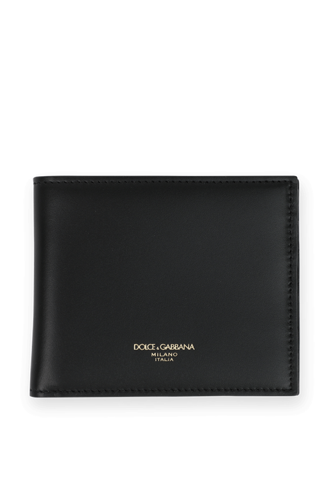 Bifold Leather Wallet in Black DOLCE & GABBANA