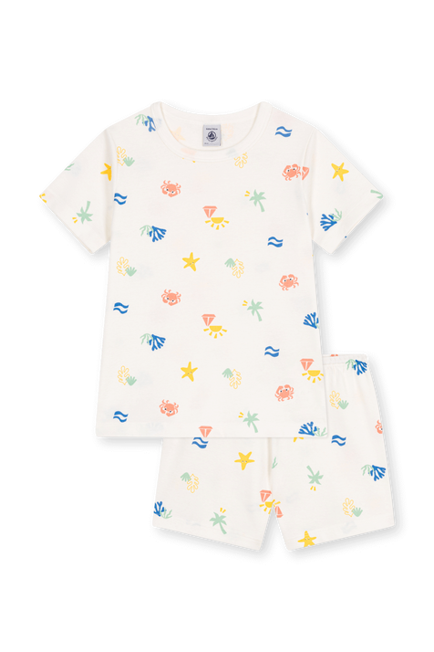 סט פיג'מה קצרה - גילאים 6-12 שנים PETIT BATEAU