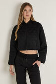 תמונת דוגמן קידמית של Quilted Bomber Jacket