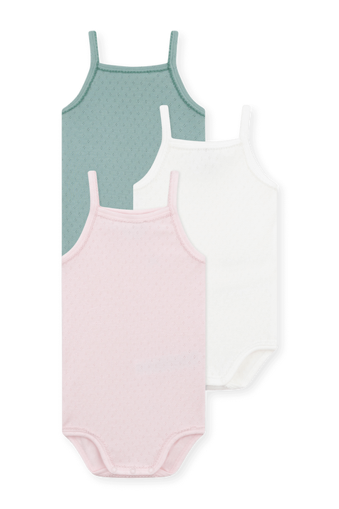 מארז שלושה בגדי גוף גופייה PETIT BATEAU