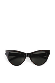 תמונה קידמית של Cat-Eye Sunglasses in Light Havana