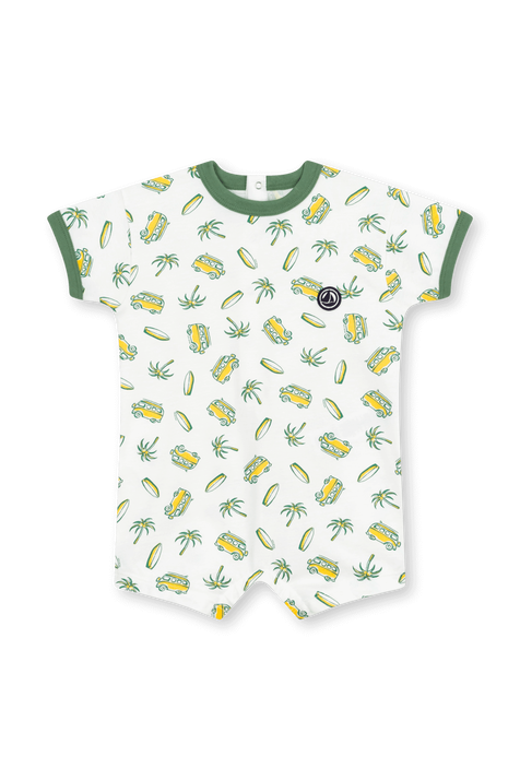אוברול קצר - גילאים 3-12 חודשים PETIT BATEAU