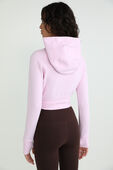 תמונת דוגמן אחורית של Scuba Full-Zip Cropped Hoodie