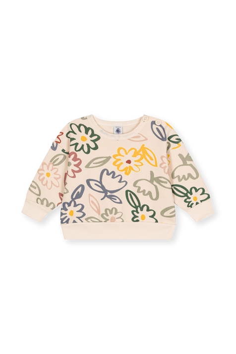 סווטישרט מעוגל - גילאי 6-12 חודשים PETIT BATEAU