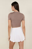 תמונת דוגמן אחורית של Nulu Crewneck Cropped T-Shirt