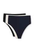תמונה קידמית של Nulu Dipped-Waist Thong Underwear 3P