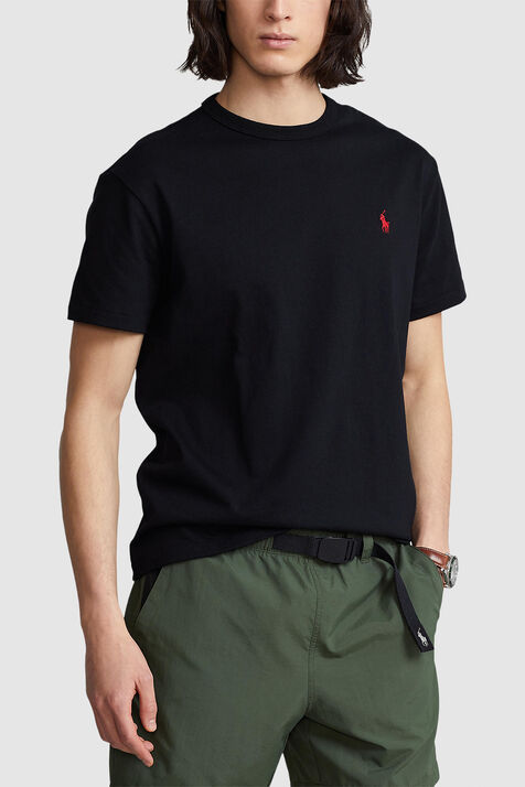 Crewneck T-Shirt in Black POLO RALPH LAUREN