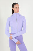 תמונת דוגמן קידמית של Scuba Full-Zip Cropped Hoodie