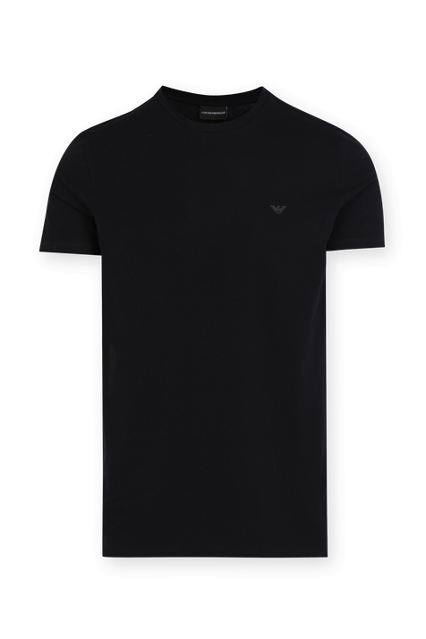 Logo T-Shirt in Bkack EMPORIO ARMANI