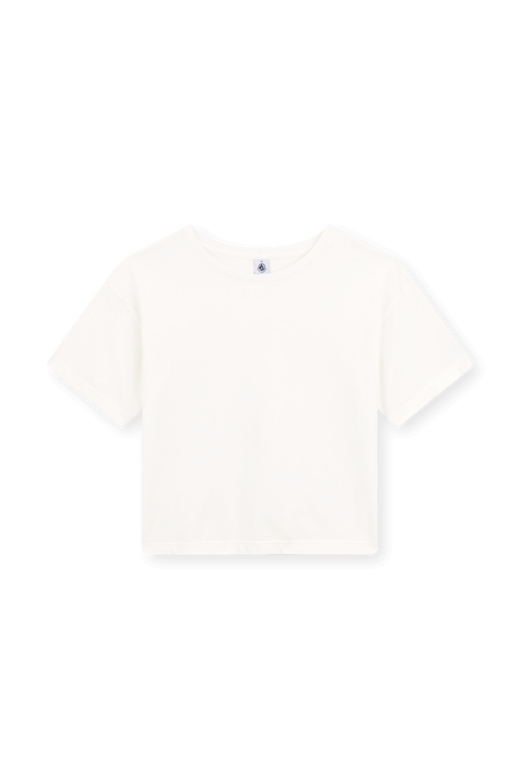 חולצת טריקו מכותנה אורגנית בגזרת קרופ PETIT BATEAU