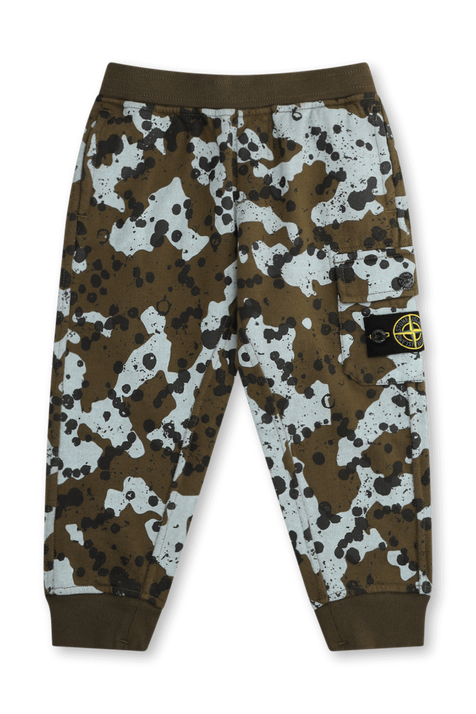 מכנסי ג'וג בהדפס צבאי- גילאי 6-8 STONE ISLAND KIDS
