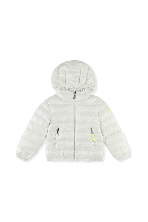 גילאי 8-10 מעיל אנטיפס בלבן מבריק MONCLER KIDS