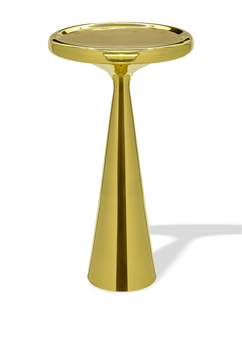 שולחן צד עגול בזהב TOM DIXON
