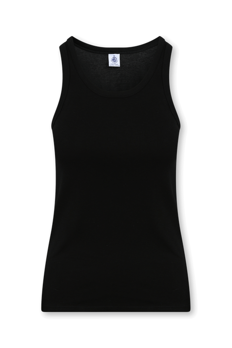 גופייה קלאסית שחורה PETIT BATEAU