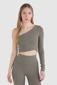 Align™ Asymmetrical Long-Sleeve Shirt B/C Cups תמונת דוגמן קידמית של Align™ Asymmetrical Long-Sleeve Shirt B/C Cups