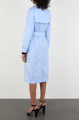 תמונת דוגמן אחורית של Waterloo Long Coat in Blue
