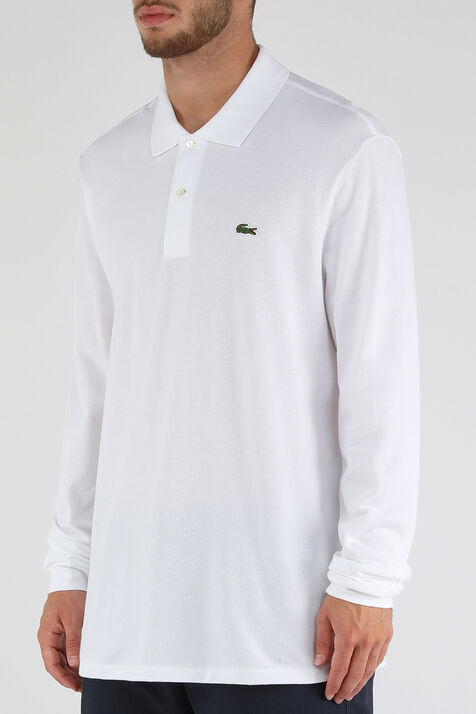 חולצת פולו ארוכה עם לוגו תנין רקום LACOSTE 
