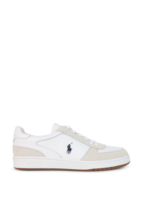 סניקרס מעור ברכיסה נמוכה POLO RALPH LAUREN