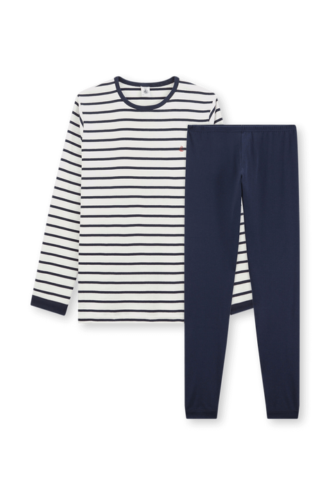 סט פיג'מה מכותנה - גילאי 6-12 שנים PETIT BATEAU