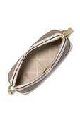 תמונה אחורית של Dome Canvas Crossbody Bag With Brown Leather