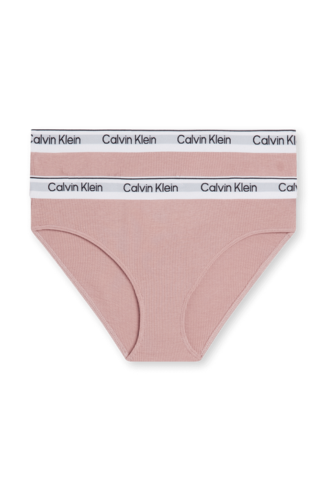 מארז שני תחתוני ביקיני ריב - גילאי 8-16 שנים CALVIN KLEIN