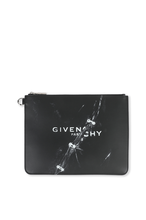 תיק קטן הדפס אסימטרי ז'יבנשי בגוון שחור GIVENCHY