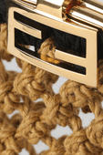 תמונה אחורית של Baguette Phone Bag in Natural