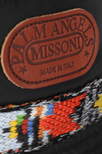 תמונת תקריב של Palm Angels X Missoni Bucket Hat With Logo in Black 