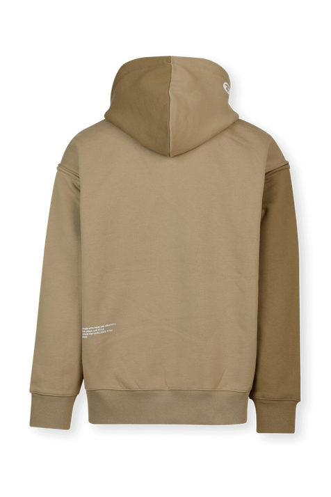 Half Zip Hoodie in Brown AAPE