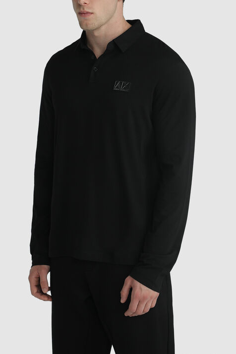 חולצת פולו עם שרוולים ארוכים ARMANI EXCHANGE