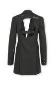 תמונה אחורית של Cut-Out Blazer Dress in Black