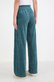 תמונת דוגמן אחורית של Scuba Mid-Rise Wide-Leg Velvet Cord